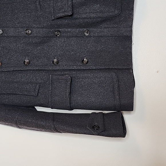 21Men LA Wool Thinsulate Mariners Classic Double Breasted Winter Coat Luxury - Picture 5 of 16